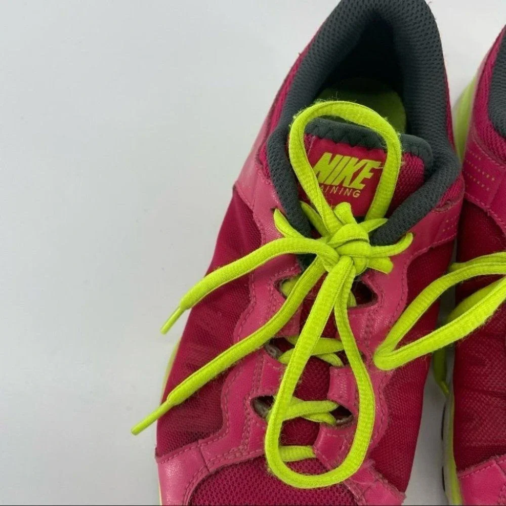 Nike Running Shoes Lightweight Athletic Training Sneakers‎ Pink Yellow 8.5
